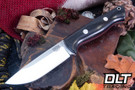 Bark River Bravo 1 3V Black Canvas Micarta - Red Liners - Rampless