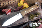 Bark River Kephart 4 3V Green Canvas Micarta - Red Liners