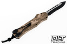 Heretic Hydra Recurve - Tan Camo Chassis - Two Tone MagnaCut Partially Serrated Blade
