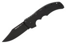Cold Steel Recon 1 folding knife in solid black.