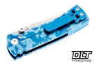 Chaves Redencion Street Drop Point - Custom Blue Camo Anodized Titanium