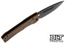 Medford Slim Midi Left Hand - Drop Point - DLC S45VN - Bronze Titanium - PVD Hardware & Clip