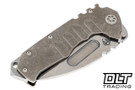 Medford Praetorian T Left Hand - Drop Point - Tumbled S45VN -  Tumbled Titanium