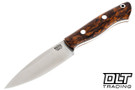 Bark River Mini Aurora 3V Desert Ironwood Burl - Black Liners #5