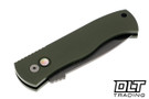 Pro-Tech Emerson CQC-7 - Green Handle - Smoky Grey DLC Blade