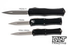 Microtech 1701M-10 Mini Hera D/E Bayonet - Black Handle - Stonewashed Blade