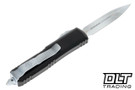 Microtech 232-1SB UTX-85 D/E - Black Handle - White Blade - Steamboat Willie Engraved