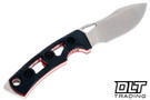 FOBOS Tier 1 Mini-Mini EDC - Stonewashed - Black G-10 - Red Liners