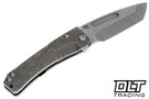 Medford Slim Midi Left Hand - Tanto - Tumbled S45VN - Tumbled Titanium