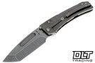 Medford Slim Midi Left Hand - Tanto - Tumbled S45VN - Tumbled Titanium