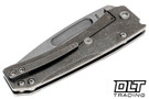 Medford Slim Midi Left Hand - Tanto - Tumbled S45VN - Tumbled Titanium