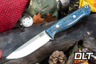 Bark River Gunny LT MagnaCut IBN Micarta - Toxic Green Liners - Rampless #4