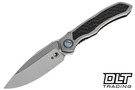 Microtech 190C-4CFITI Anax S/E - Titanium - Carbon Fiber Inlay - Satin Blade