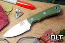 Bark River PSK EDC MagnaCut Green Canvas Micarta - Red Liners