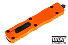Microtech 225-1OR Dirac D/E - Orange Handle - Black Coated Blade