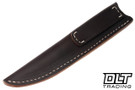 Mini Kalahari Sportsman CPM-154 Black Canvas Micarta - Hollow Brass Pins