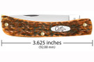 Case Sod Buster Peach Seed Jigged - Harvest Orange Bone