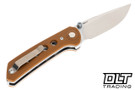 Reate PL-XT - Tan G-10 - Stonewashed Blade