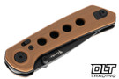 Reate PL-XT - Tan G-10 - Black PVD Blade