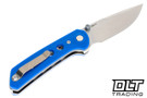 Reate PL-XT - Blue G-10 - Stonewashed Blade
