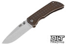 McNees PM Mac 2 3.5" Gen 2 - Frag - Atomic Bronze Anodized Titanium - Hand Ground - Satin Blade