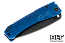 Medford Slim Midi Left Hand Drop Point - DLC S45VN -  Blue Titanium - PVD Hardware & Clip