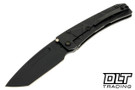 Medford Slim Midi Left Hand Tanto - DLC S45VN - DLC Stained Glass Sculpting - PVD Hardware & Clip #1
