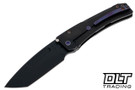 Medford Slim Midi Left Hand Tanto - DLC S45VN - DLC Titanium - Violet Hardware & Clip