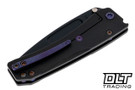 Medford Slim Midi Left Hand Tanto - DLC S45VN - DLC Titanium - Violet Hardware & Clip