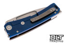 Medford Marauder H Drop Point - Tumbled MagnaCut - Flamed & Blue Titanium #2