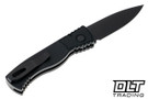 All black Pro-Tech TR-2 Operator Push Button Knife.