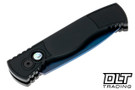 Pro-Tech TR-2 - Black Handle - Sapphire Blue Blade