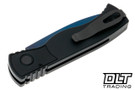 Pro-Tech TR-2 - Black Handle - Sapphire Blue Blade