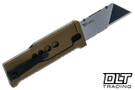 Reate EXO-U Utility Blade - Speed Holes - Copper Anodized Aluminum