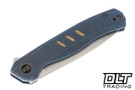 WE Knife Seer 20015-2 Flipper - Blue Titanium - 20CV Hand Rubbed Silver Blade