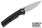 WE Knife Subjugator 21014C-2 Flipper - Black Titanium - 20CV Satin Blade