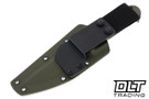 Sliwkosky Bushcraft Elmax - Green Canvas Micarta