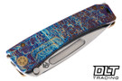 Medford Marauder H Tanto - Tumbled MagnaCut - Faced, Flamed, & Bronze Titanium - Bronze Hardware - Flamed Clip #2