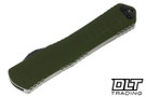 Heretic Manticore X DE - OD Green Frag Handle - Two Tone MagnaCut Blade - Black Hardware