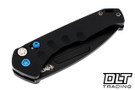 Medford Praetorian Swift Tanto - DLC S45VN - Black Aluminum - Blue Hardware - DLC Clip