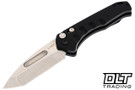 Medford Praetorian Swift Tanto - Tumbled S45VN - Black Aluminum - Black Hardware - DLC Clip