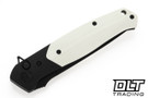 Bestech Knives Swordfish - Black & White G-10 - Black PVD 14C28N Blade