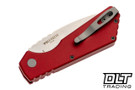 Pro-Tech Strider PT+ - Red Handle - Stonewashed MagnaCut Blade