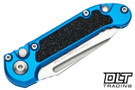 Microtech 1136-10BL LUDT Gen III T/E - Blue Handle - Stonewashed Blade