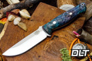 Bark River Gunny PSB-27 Teal & Violet Maple Burl
