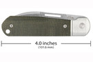 Case Highbanks - Smooth OD Green Canvas Micarta - 20CV Stonewashed Satin Blade