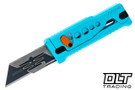 Reate EXO-U Utility Blade - Speed Holes - Blue Anodized Aluminum