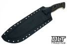 WTG Bear Claw - Black & Brown G-10 - Yellow Liners - Satin Blade