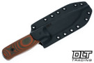 WTG Forester - OD Green & Orange G-10 - Satin Washed Blade