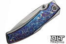 WE Knife Swordfin 23067-1 - 20CV Silver Bead Blasted Blade - Flamed Titanium Handle